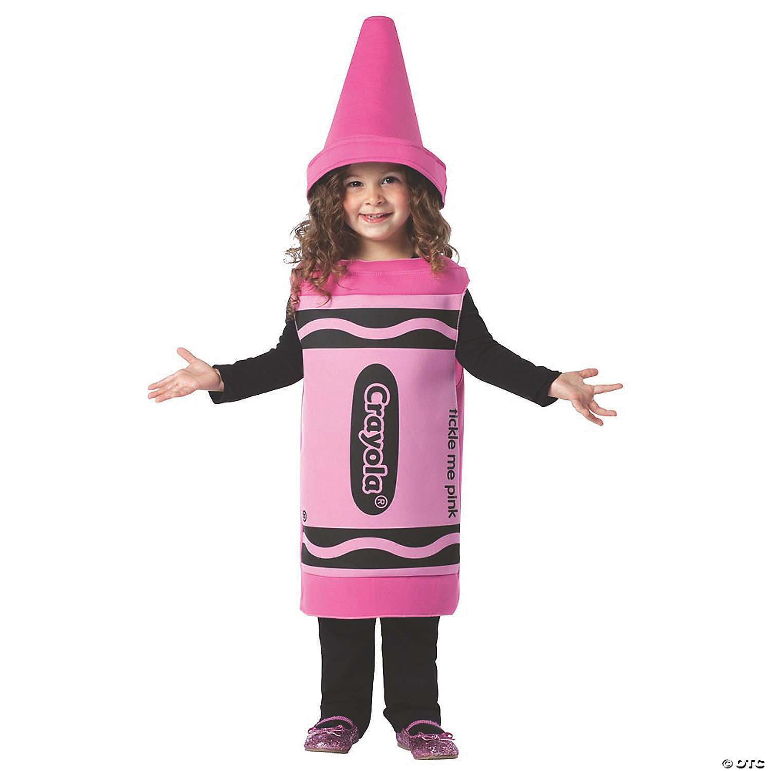 Toddler Tickle Me Pink Crayon Costume