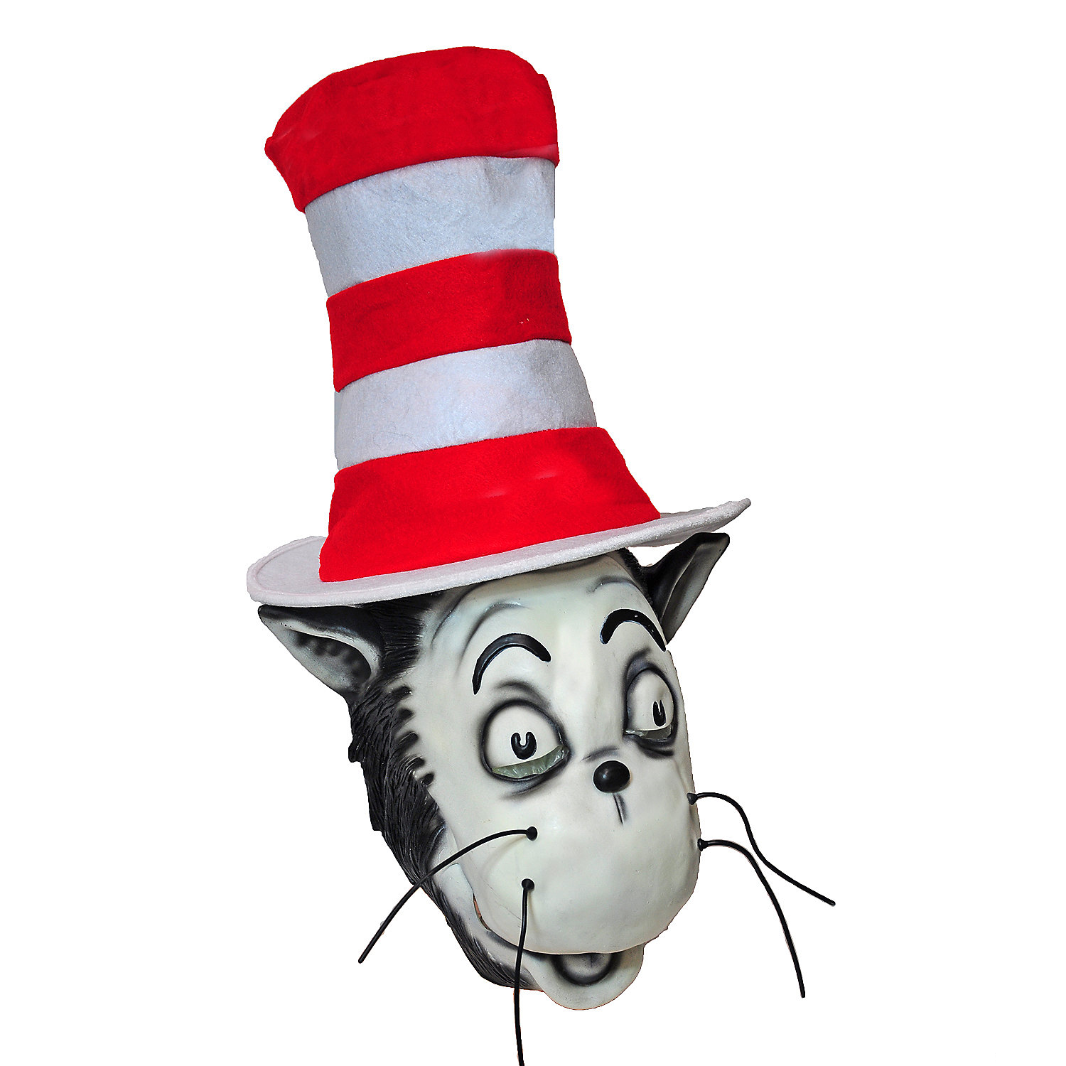 Cat In The Hat Mask And Hat CostumePub