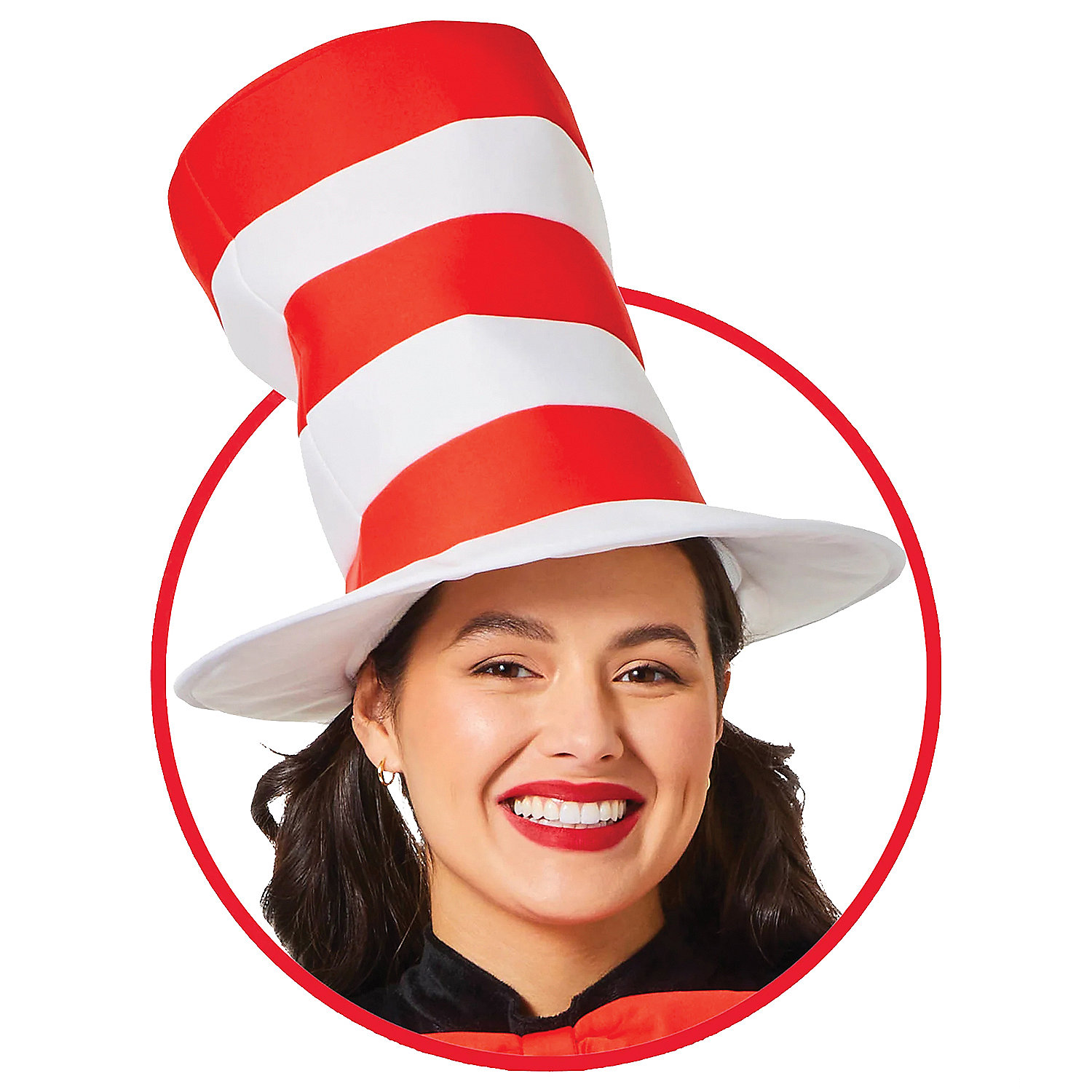 Adult Dr. Seuss The Cat in the Hat Red & White Hat
