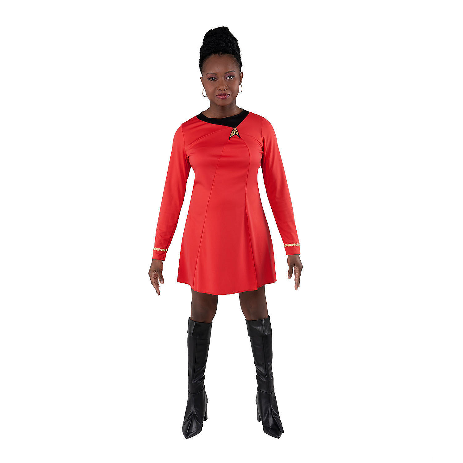fitted lace wedding dress Star Trek TOS Female Duty Uniforms The Original Series Blue Gold Red D –  Cosermart