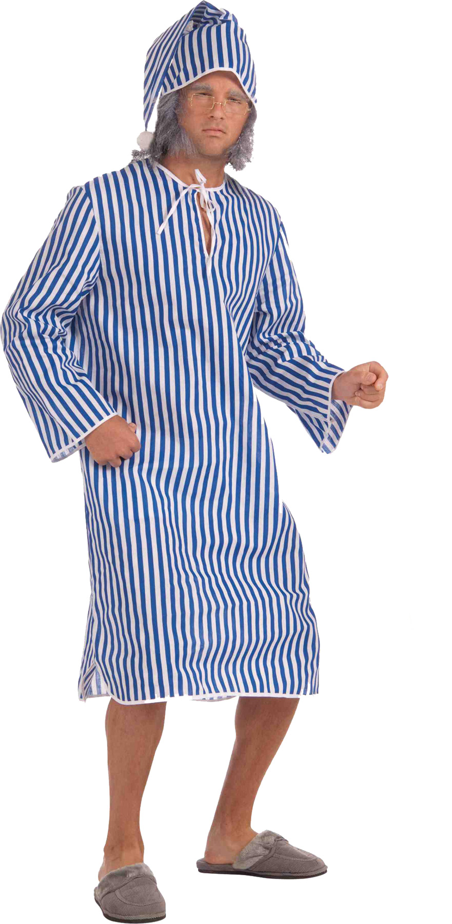 Men's Scrooge Nightgown Costume
