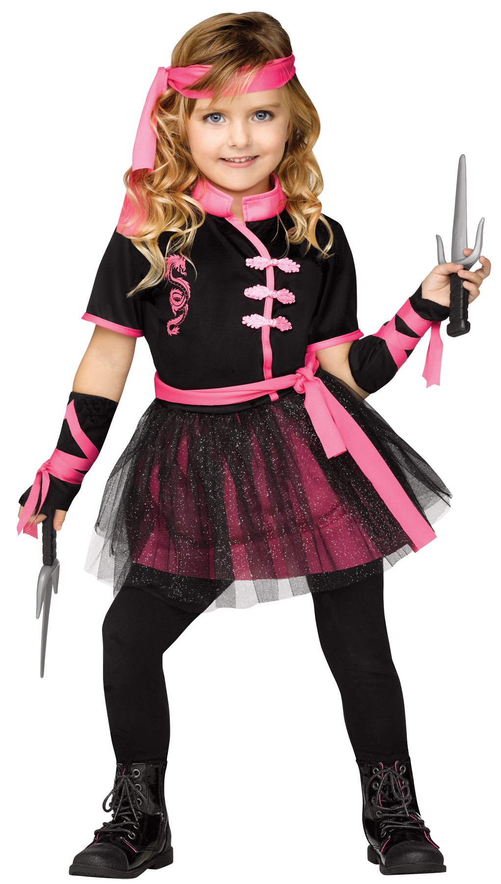 Girl&rsquo;s Ninja Costume - CostumePub.com