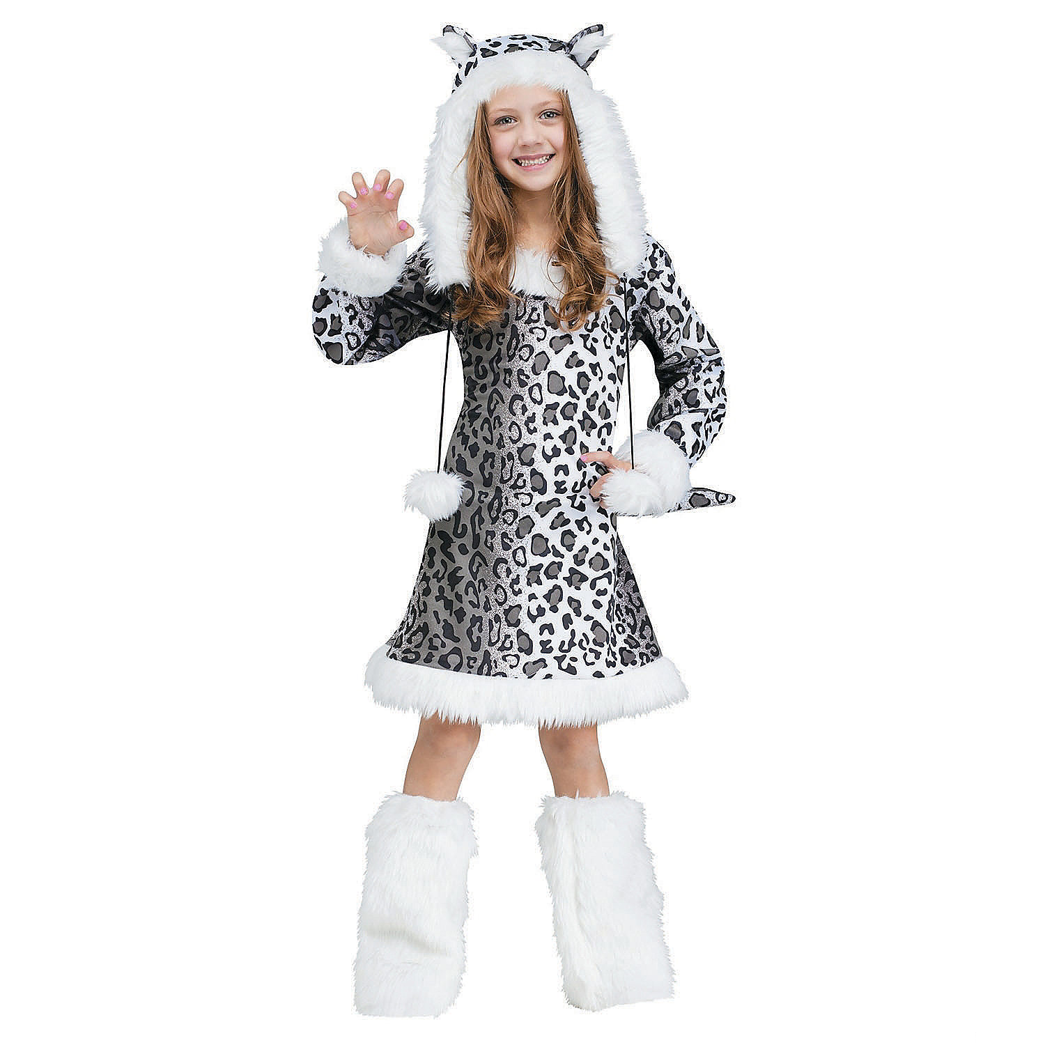 Girl's Snow Leopard Costume