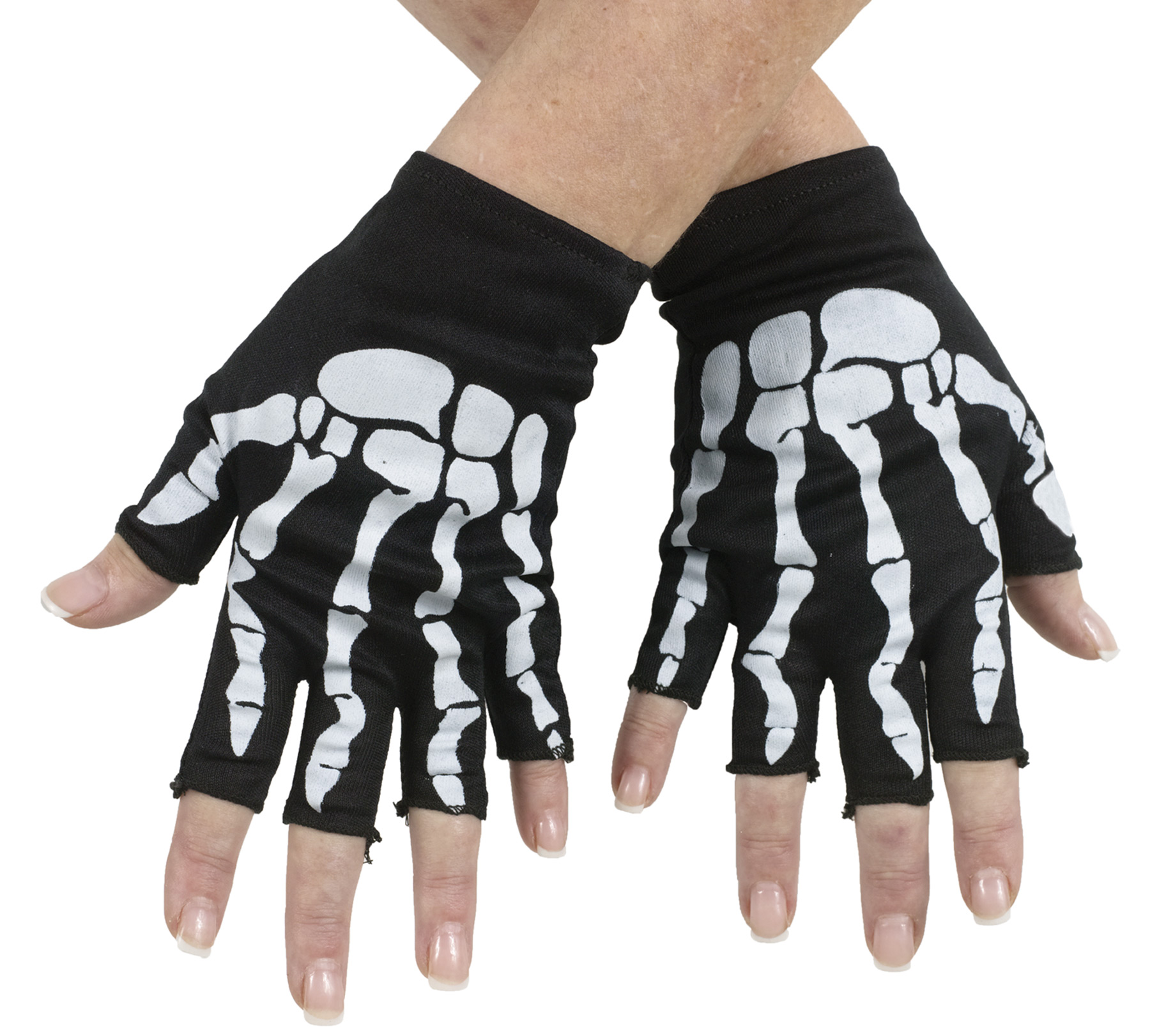 Fingerless Skeleton Gloves
