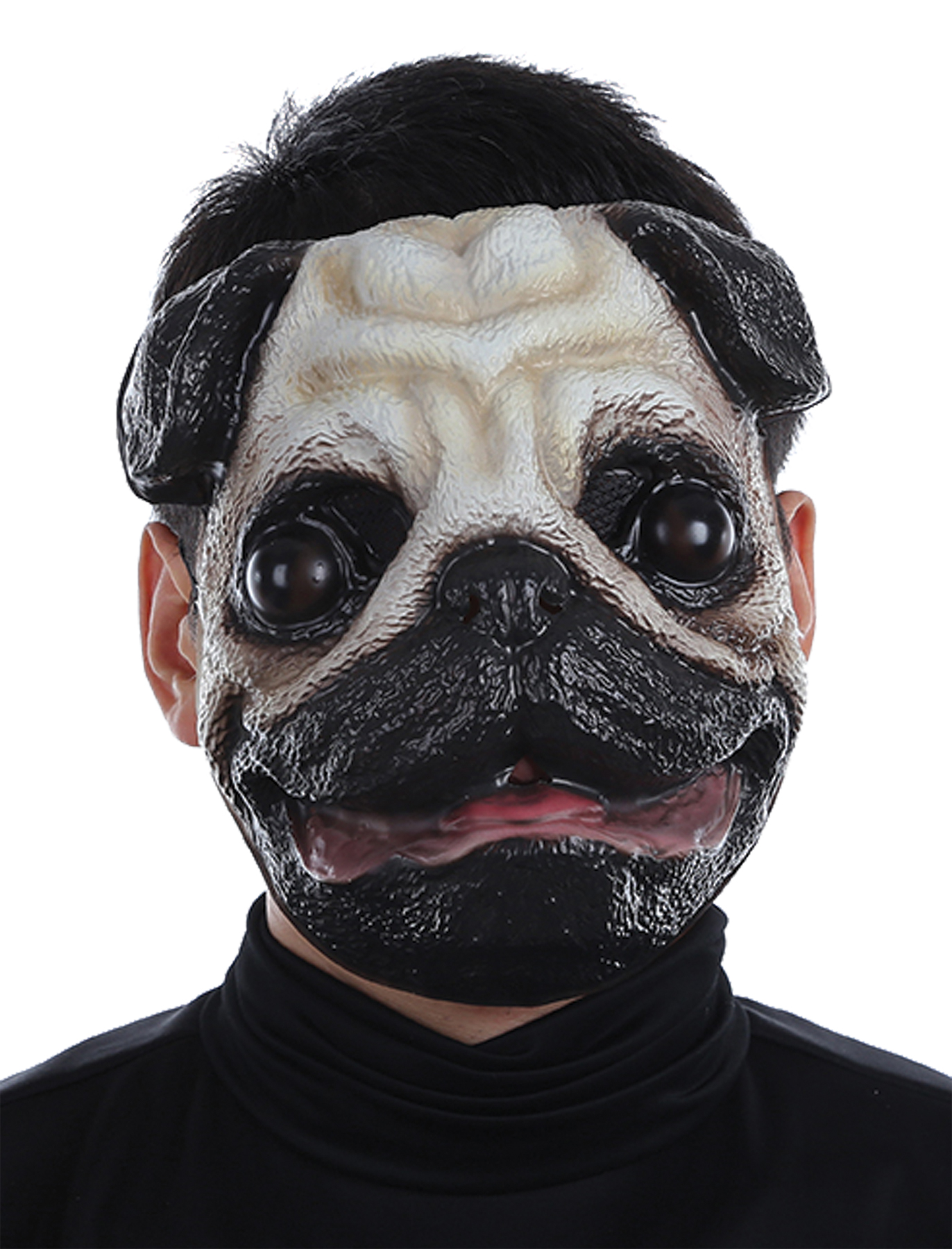 Adult Fuzzy Face Pug Mask