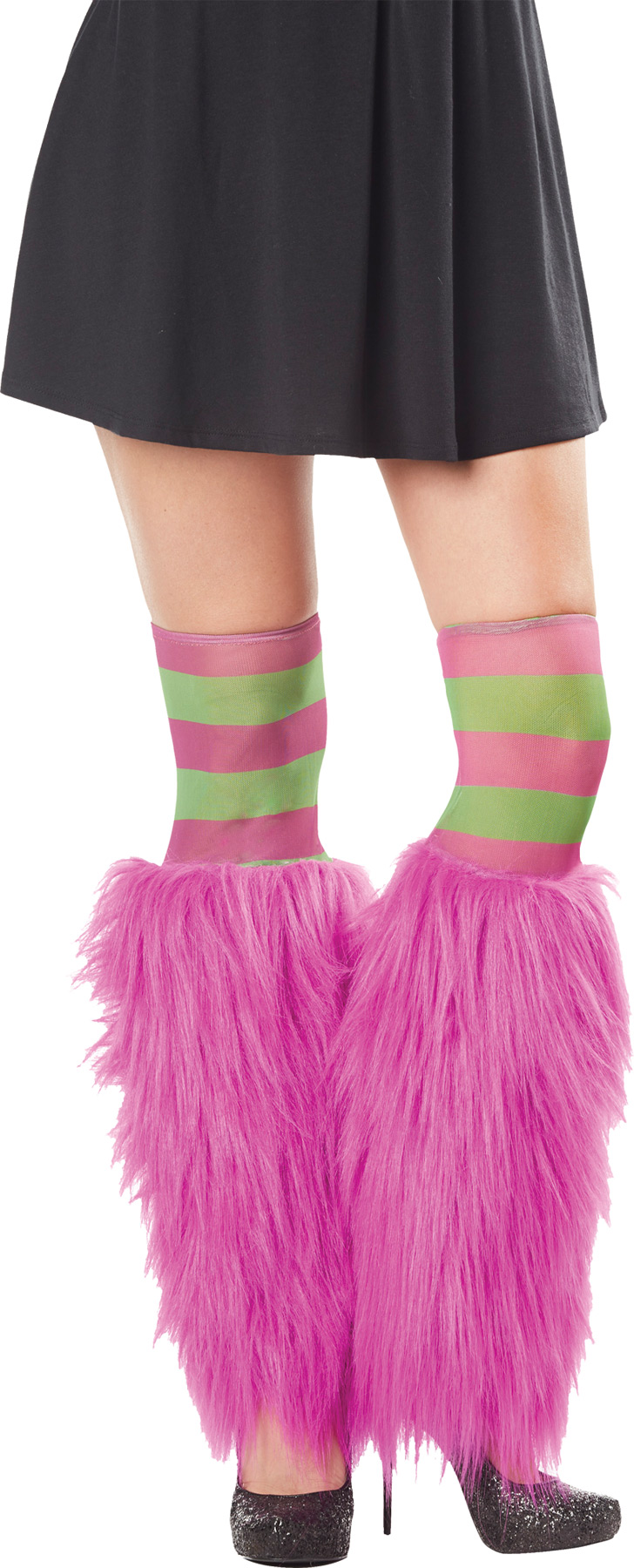 Pink Furry Leg Warmers