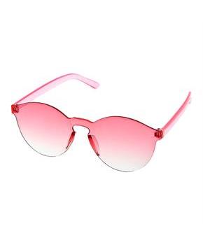 Pink Rimless Sunglasses