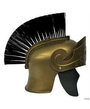 Roman Helmet Gd With Black Brush