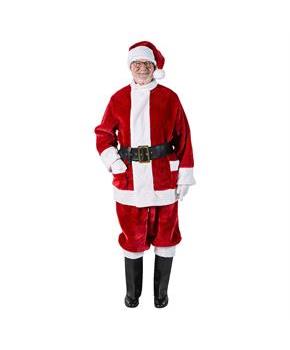 Burgundy Deluxe Santa With Outside Pockets Costume