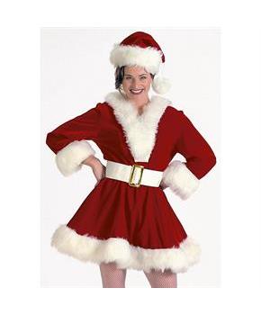 Burgundy Velvet Perky Pixie Costume