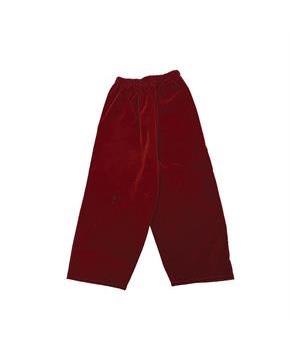 Burgundy Velvet Santa Pants