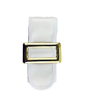White Pixie Belt with Slide Buckle