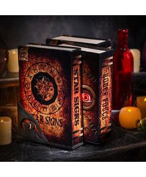 Spooky Hocus Pocus Animated Book Set Halloween Decoration 7 3/4 x 10
