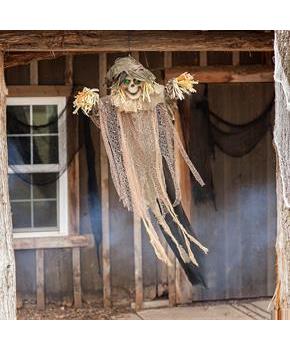 Light-Up Hanging Skeleton Scarecrow Halloween Decoration 43 1/4 x 70 3/4