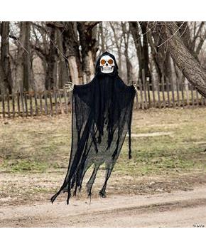 Hanging Sonic Skeleton Reaper Halloween Decoration 32 1/4" x 47 1/4"