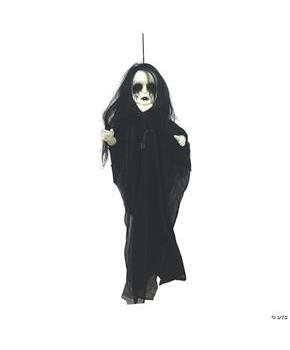 Light-Up Hanging Undead Girl Halloween Decoration 29 1/2" x 43 1/4"