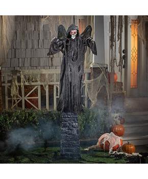 Animated Standing Skeletal Reaper with Wings 33 1/2" x 74 3/4"