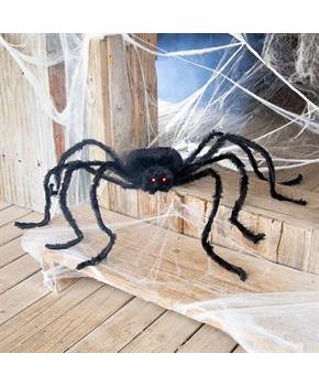 Black Spider with Light-Up Eyes Halloween Decoration 36 1/2 x 61 3/4