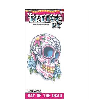 Tinsley Transfers Day of the Dead Calaveras Temporary Tattoo