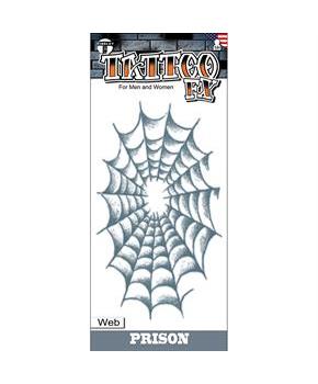 Tinsley Transfers Prison Web Temporary Tattoo