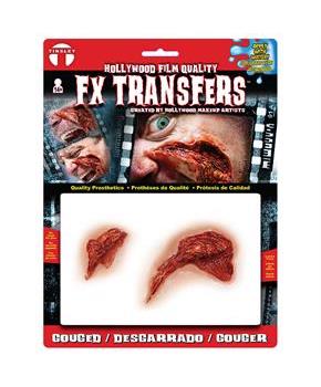 Tinsley Transfers Gouged 3D FX Transfer Prosthetics
