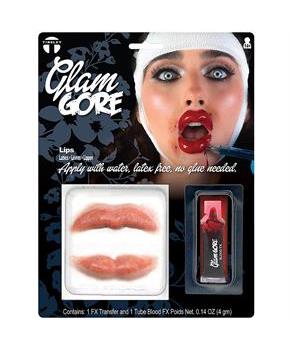 Tinsley Transfers Glam Gore Lips 3D FX Transfer Prosthetic