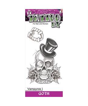 Tinsley Transfers Goth Vampyros Temporary Tattoos