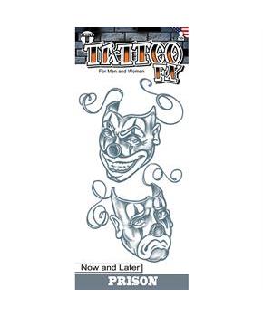 Tinsley Transfers Prison Now & Later Temporary Tattoo