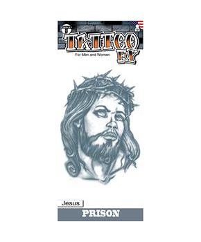 Tinsley Transfers Prison Jesus Face Temporary Tattoo