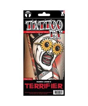 Tinsley Transfers Terrifier Art the Clown Peek A Boo Temporary Tattoo