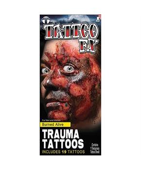 BURNED ALIVE TRAUMA TATTOO FX 
