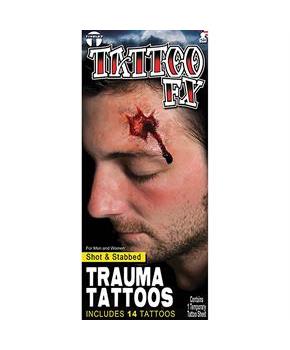 SHOT STABBED TRAUMA TATTOO FX 