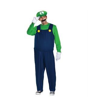 Adult Deluxe Mario Bros Luigi Costume