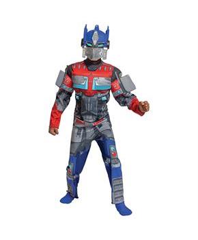 Kids Classic Muscle Transformers Optimus Prime T7 Costume