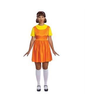 Women's Squid Game Red Light Green Light Young-Hee Doll Costume