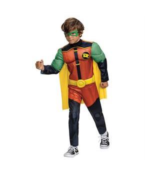 Kid's Classic Muscle Batwheels Robin Costume
