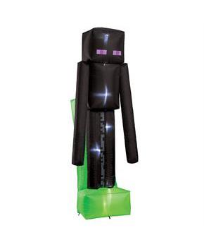 8 Ft. 6" Blowup Inflatable MinecraftT Enderman with Built-In LED Lights Halloween Yard Decor