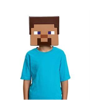 Kids MinecraftT Steve 3D Paper Mask