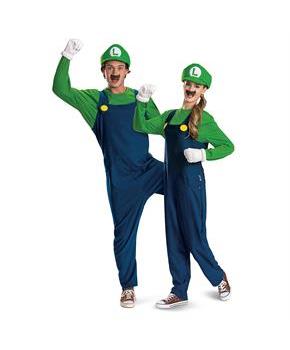 Adult Elevated Super Mario Bros Luigi Costume