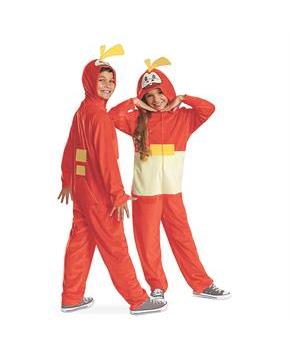 Kids Classic Pokemon Fuecoco Hooded Jumpsuit Costume