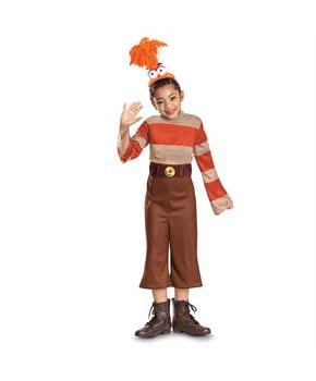 Girls Classic Disney Pixar Inside Out 2 Orange Anxiety Costume
