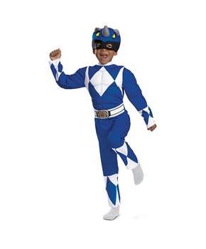 Toddler Power Rangers Blue Ranger Muscle Costume