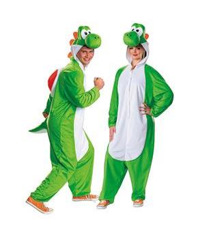 Adults Super Mario Bros. Yoshi Hooded Jumpsuit