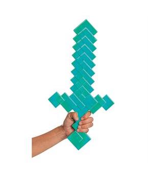 20 1/4" Minecraft Diamond Sword Costume Accessory