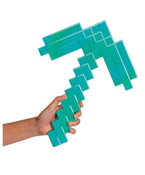 15 3/4" Minecraft Diamond Pickaxe Costume Accessory