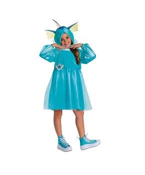 Kids Pokmon Vaporeon Hooded Dress Costume