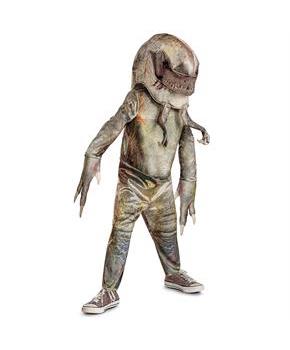 Kids Classic Jurassic World Rebirth Distortus Rex Hooded Jumpsuit Costume