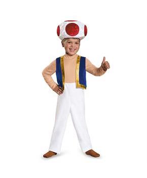 Toddler Deluxe Super Mario Bros. Toad Costume