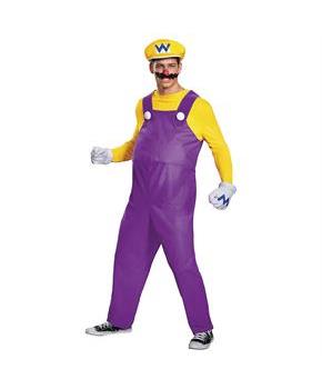 Adult Deluxe Mario Bros Wario Costume
