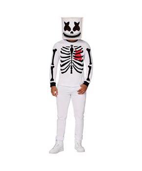 Adults Marshmello Black & White Mello Skeleton Costume